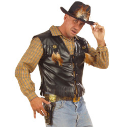 Kovbojské puzdro na revolver s opaskom